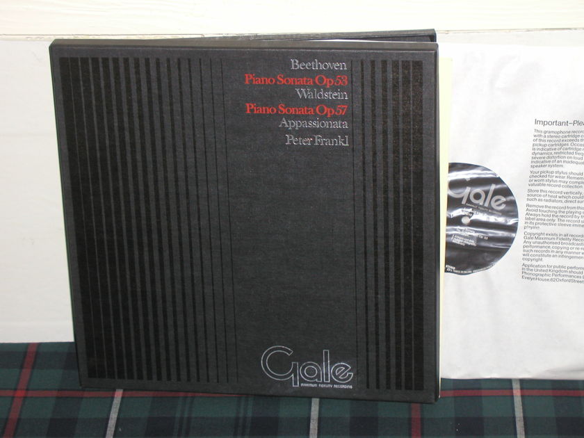 Peter Frankl  Beethoven Waldstein/ - Appasionata  Gale SMFD-76-005 Boxed set from 1976!