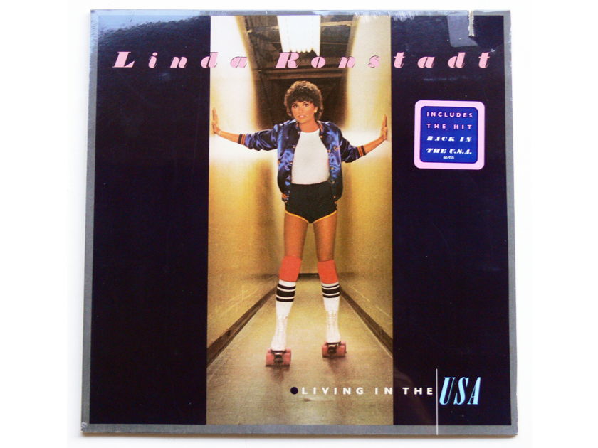 LINDA RONSTADT LP  ** SEALED **    -  LIVING IN THE USA Hype Sticker  Original 1978