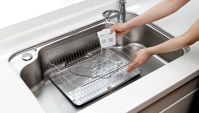 取り外して丸ごと水洗い