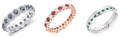 Shop sapphire, emerald and ruby eternity rings - Pobjoy Diamonds