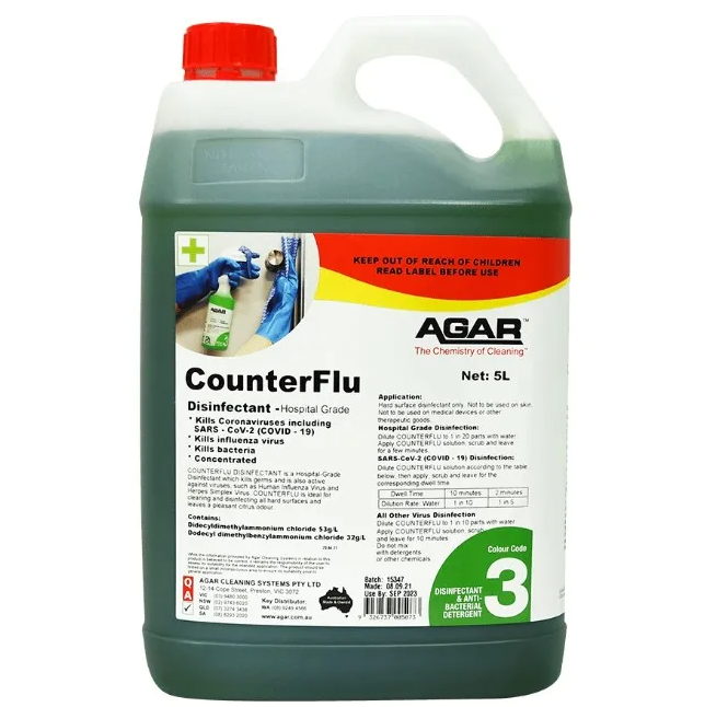 Agar Counter Flu Anti-Viral Disinfectant 5L