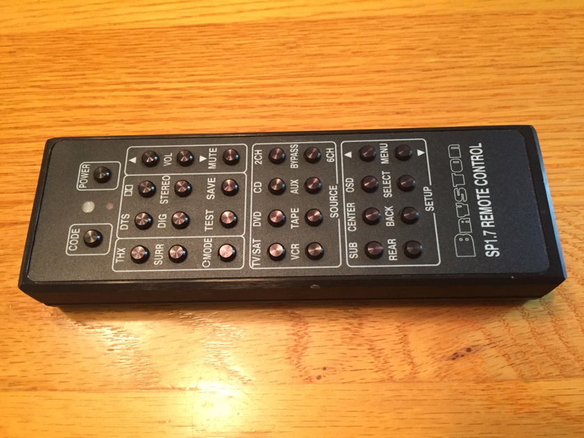 Bryston SP1.7  Remote control