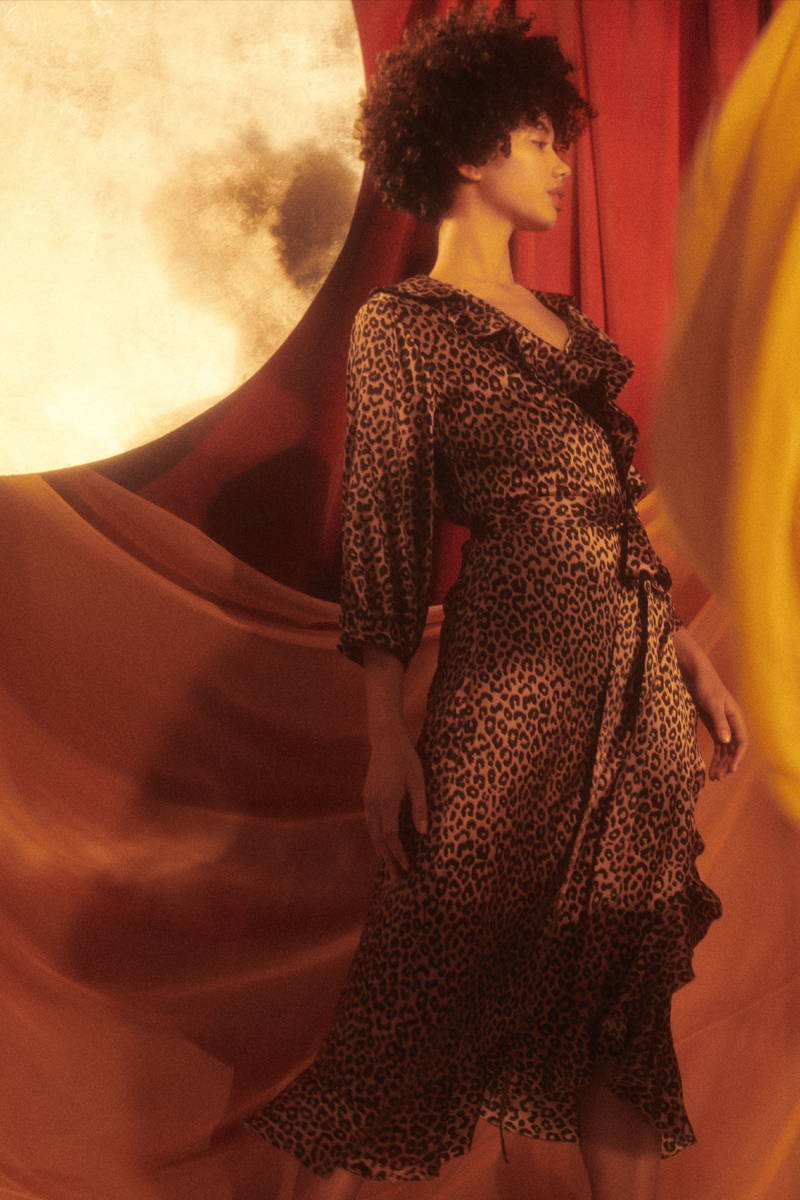 YOLKE AW19 The Dreamers - Leopard Print Josephine Dress