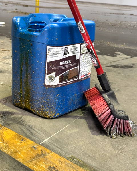 Graffiti removal from Passivated Stainless Steel Non-slip Grating