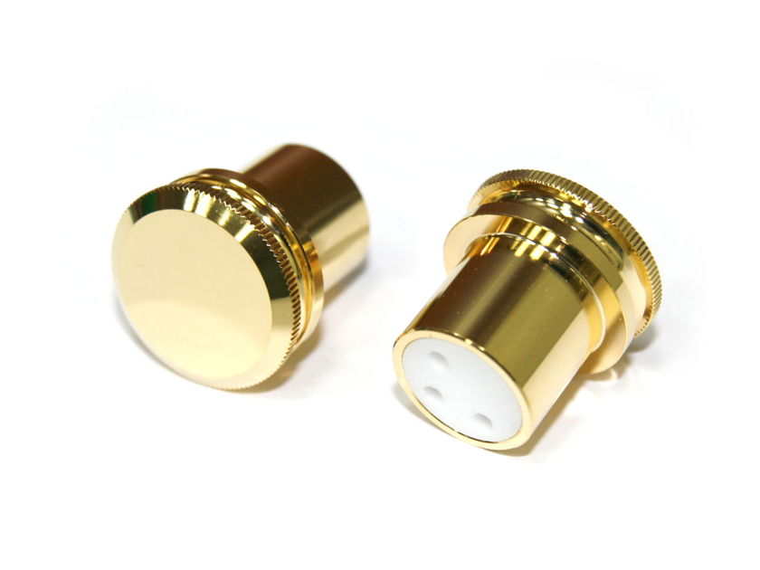 XLR noise reducing caps- Set of 4 - female or male - teflon insulation  -outstanding quality and performance