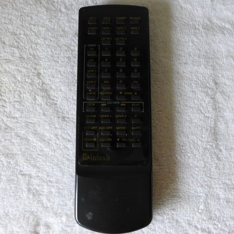 Mcintosh HR 033 remote control For Sale | Audiogon