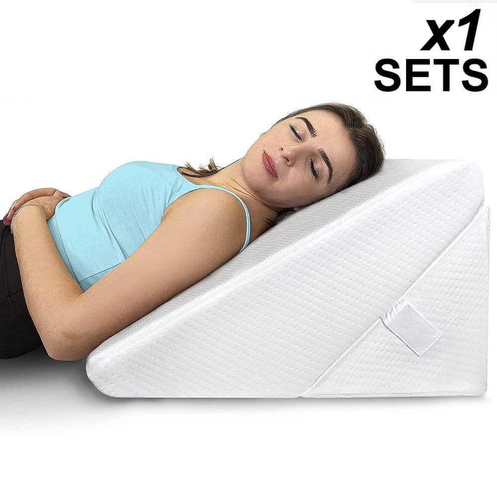 Wedge Pillow for Back Pain, Sleeping Foam Wedge Pillow, Back Wedge pillow
