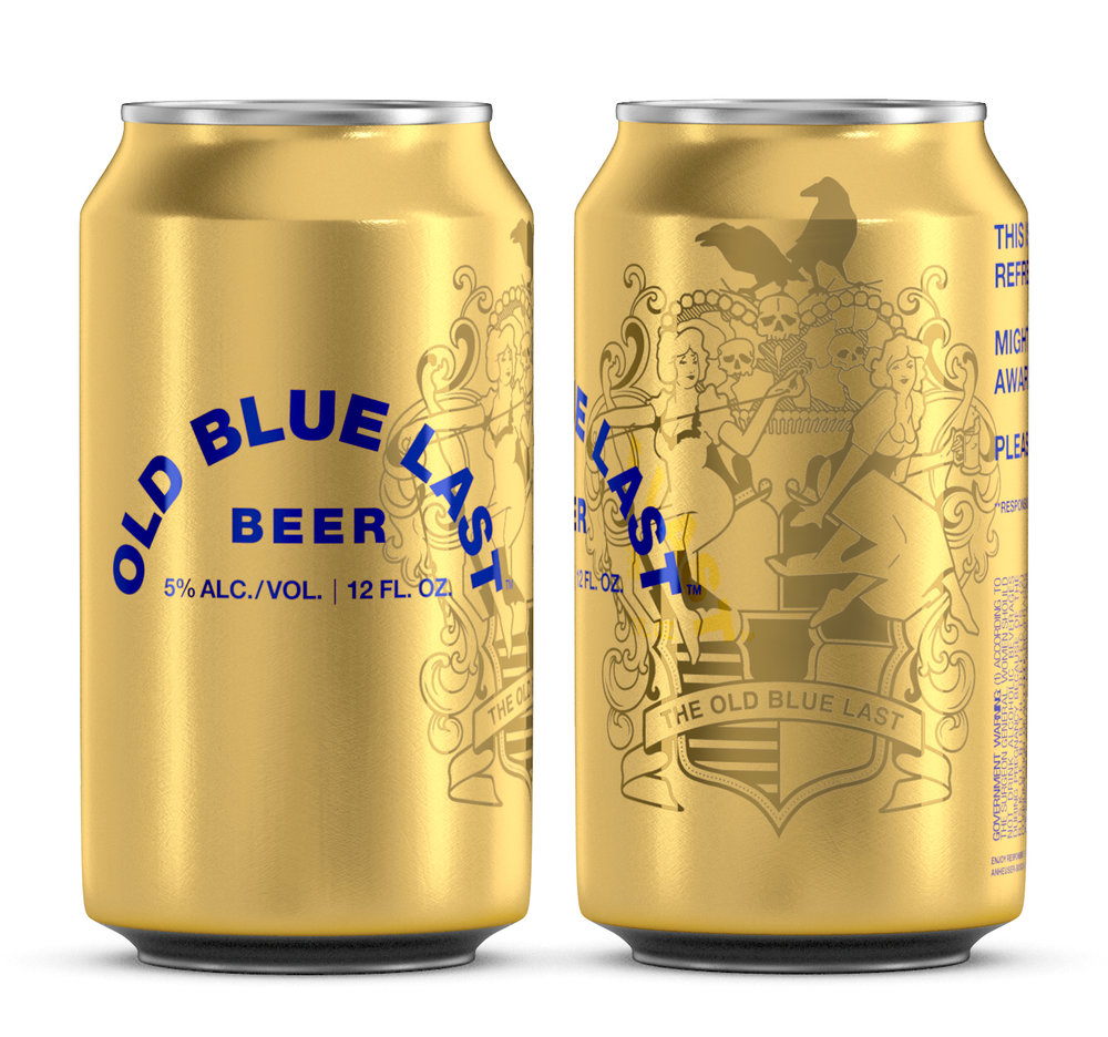VICE  Old Blue Last Beer Etiquetas de cerveza artesanal
