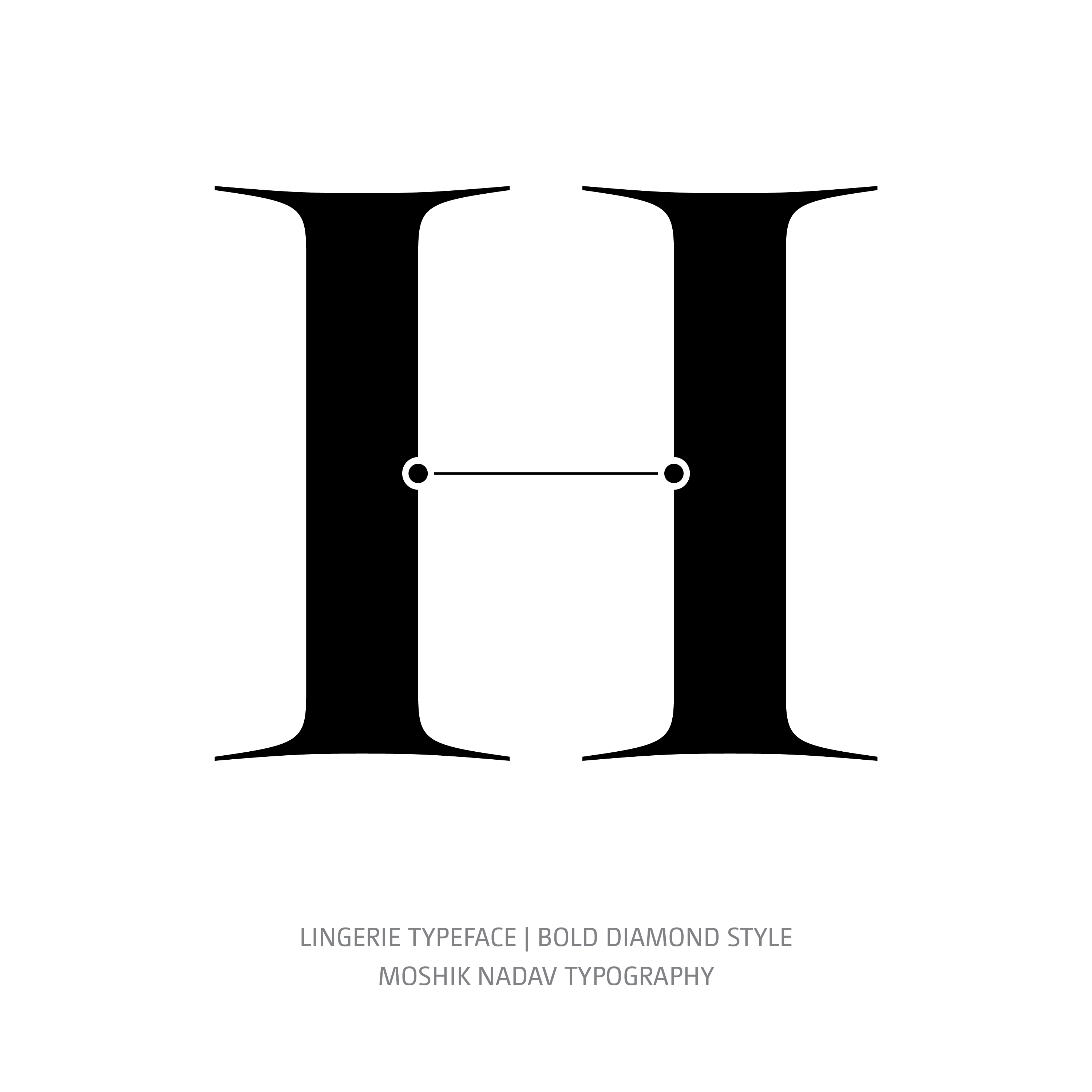 Lingerie Typeface Bold Diamond H