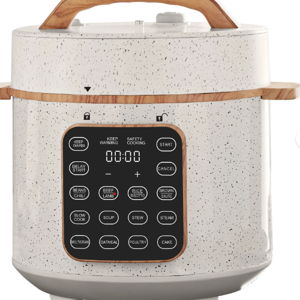 The Pioneer Woman 6 Qt Pressure Cooker with Touch Control Display, Linen Speckle