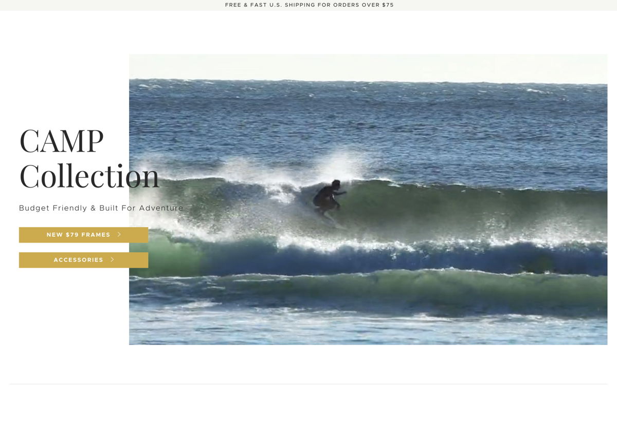 Screenshot of SW Woodshop, from the shopify stores collection.