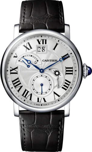 Rotonde de Cartier Second Time Zone Day / Night Stainless Steel / Silver