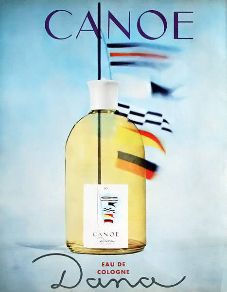 Vintage ad for Canoe eau de toilette. 