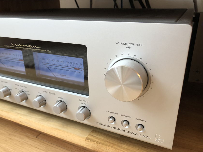 Luxman L-505u Integrated Amplifier Solid State 100wpc, beautiful condition