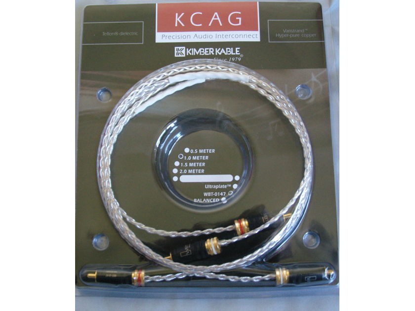 Kimber kable KCAG w/wbt 0147 1m RCA pair