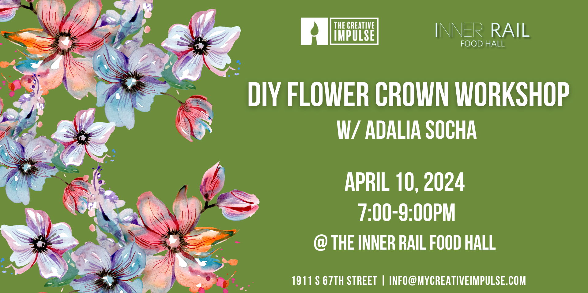 DIY Flower Crown Workshop promotional image
