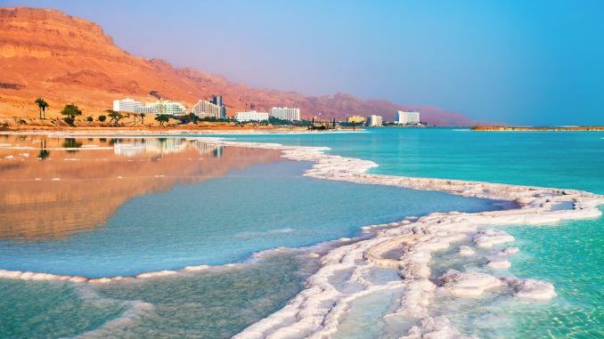 Swimming in Dead Sea