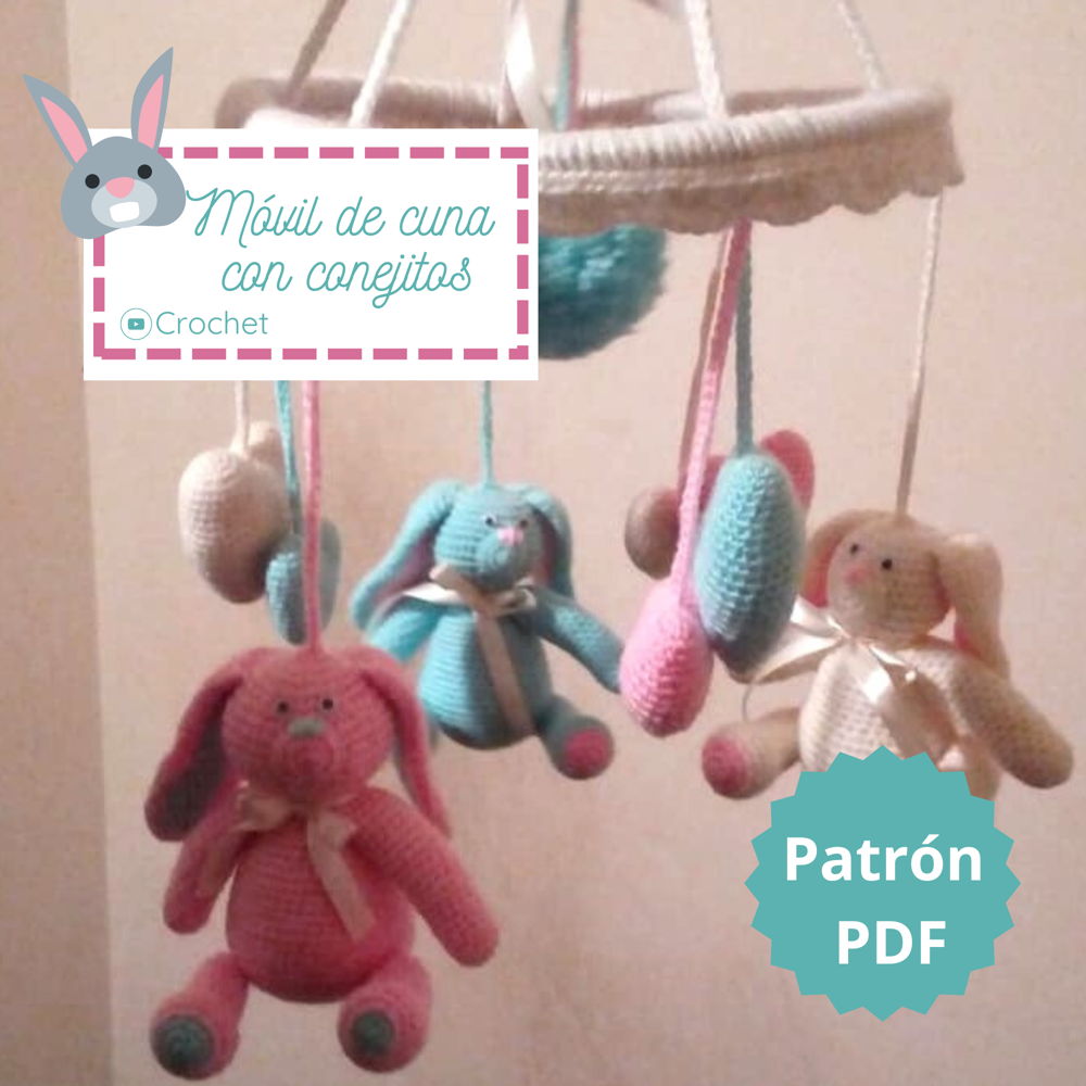 Mobile for crib BUNNIES