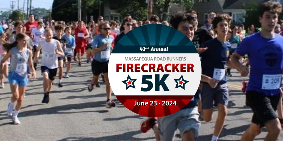 42nd Annual Massapequa Firecracker 5K Run/Walk & 1/4 Mile Kids Fun Run promotional image