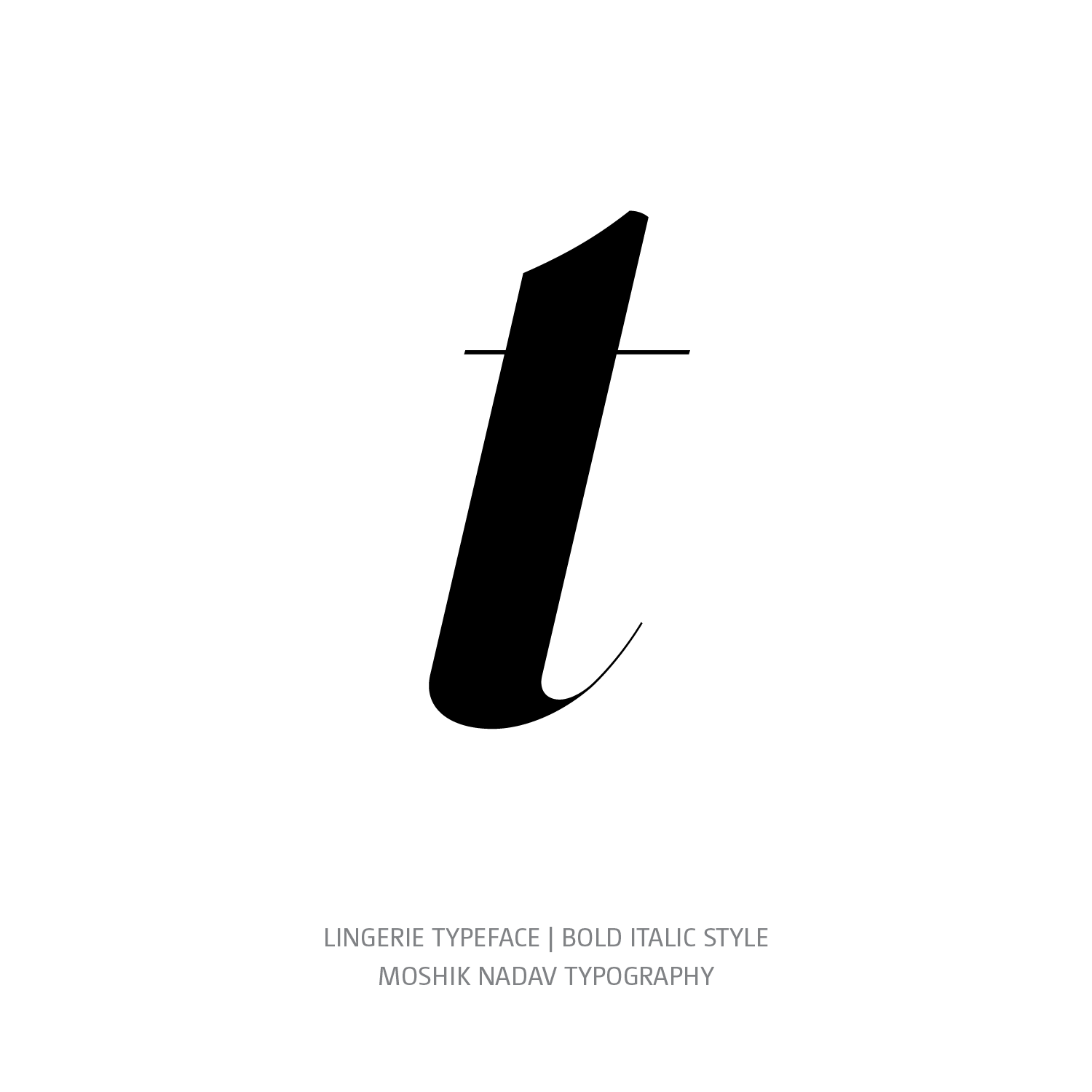 Lingerie Typeface Bold Italic t