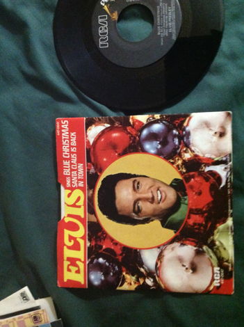 Elvis Presley - Blue Christmas RCA Records 45 Single Wi...