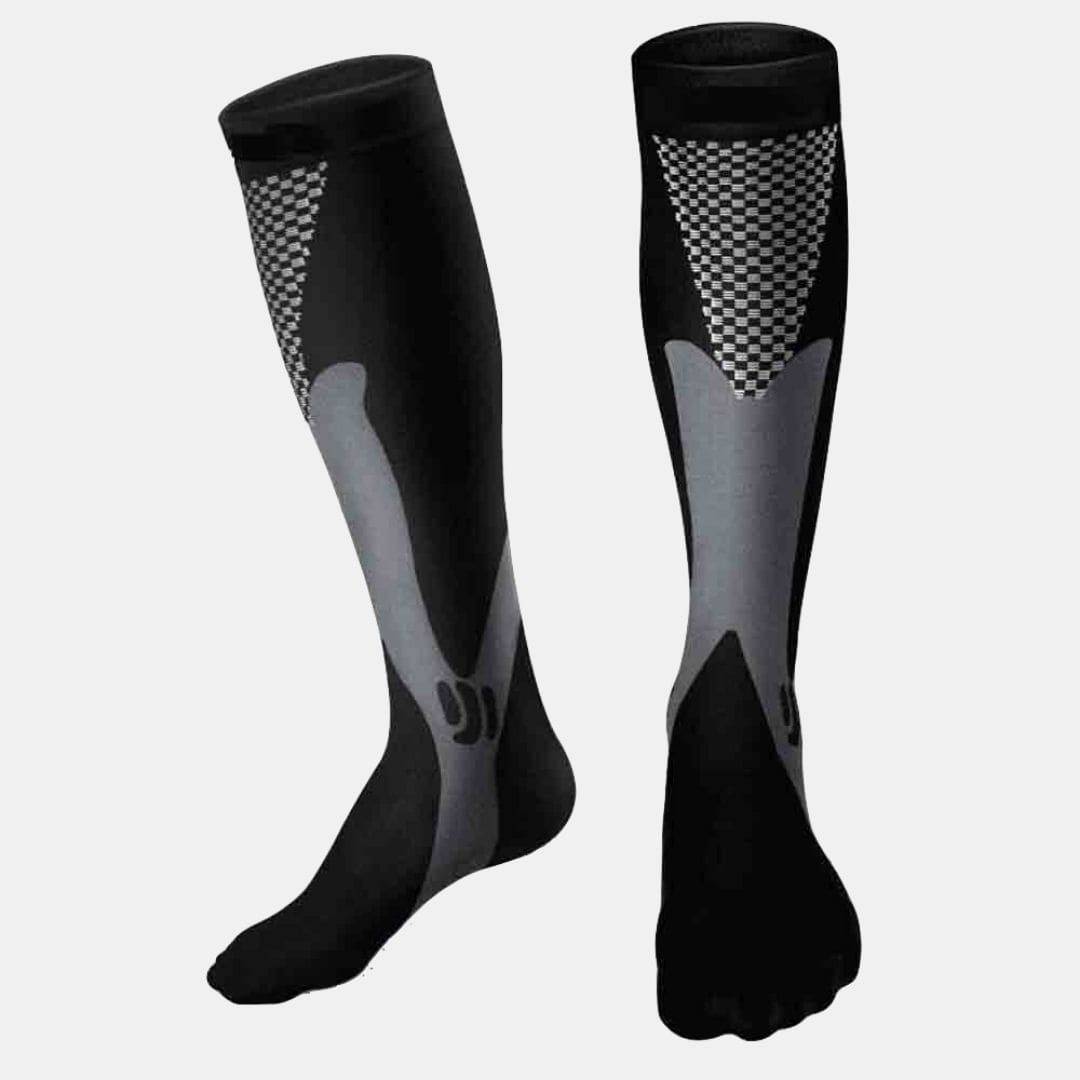 black and grey - compression socks
