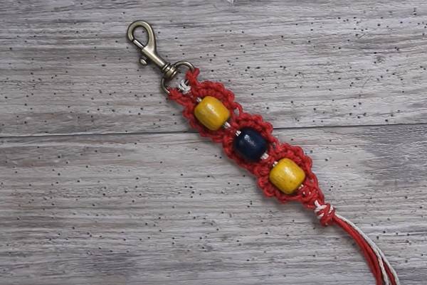 Macrame Flower Keychain Tutorial