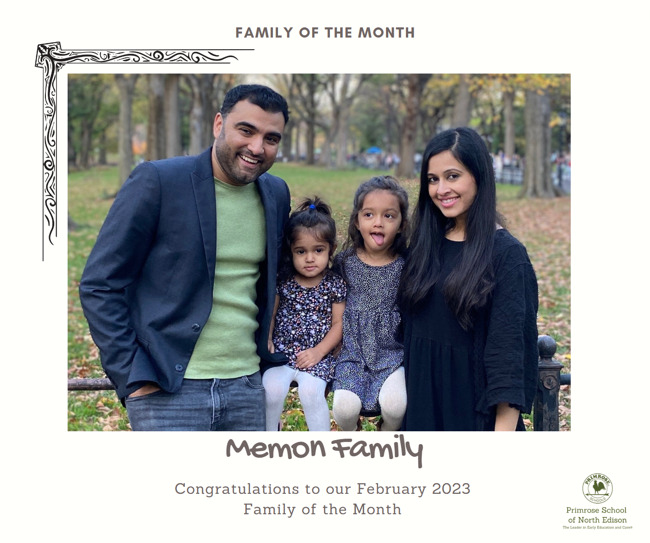 February 2023 Family of the Month, The Memon Family!