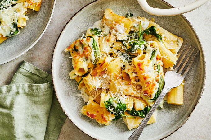 Artichoke Dip Rigatoni