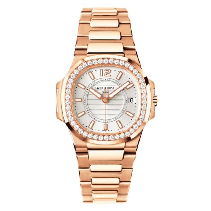 Patek Philippe Nautilus Rose Gold Diamonds Quartz 7010/1R-001, image 1 Patek Philippe Nautilus Rose Gold Diamonds Quartz 7010/1R-001, image 1