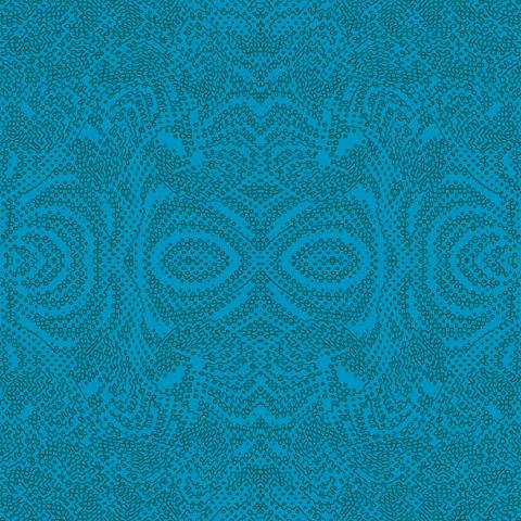 Teal Contemporary Patterned Wallpaper pattern