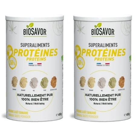 Mix Protéines bio - Saveur Banane - Lot de 2