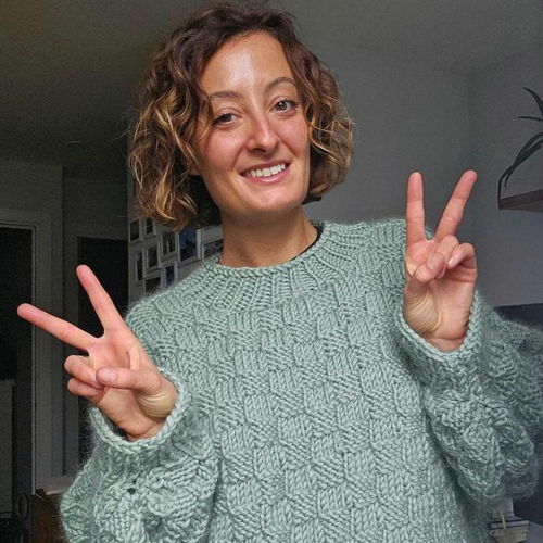 The basket weave sweater - knitting pattern