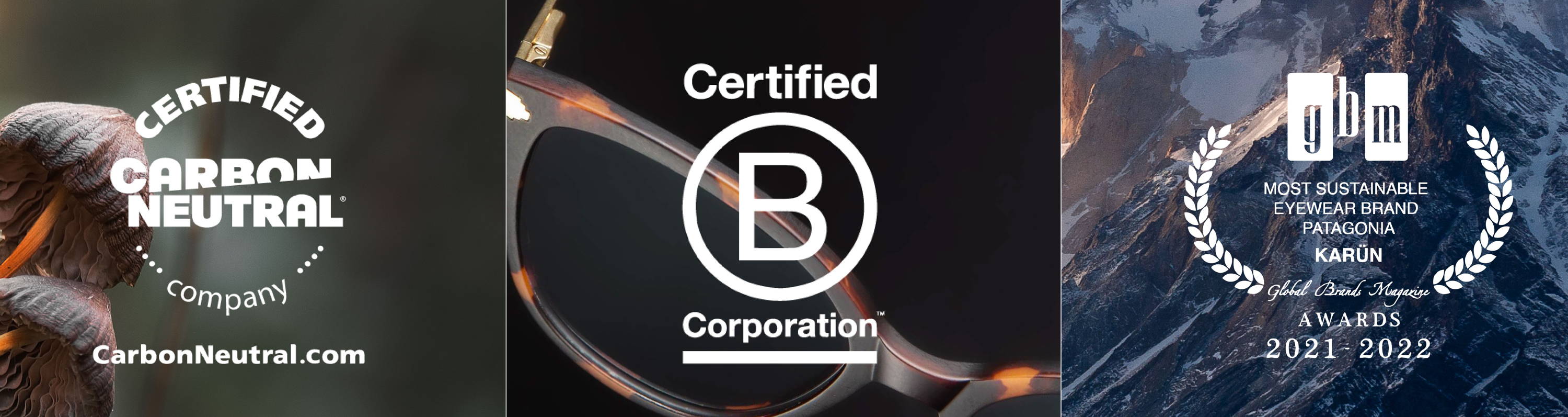 B Certified Corporation, Most Sustainable eyewear brand patagonia, certified carbon neutral company