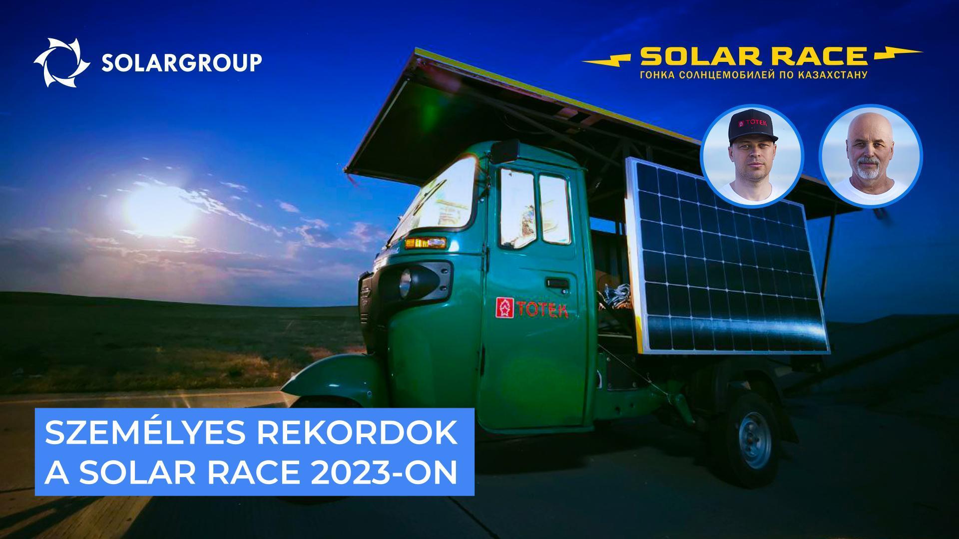 Személyes rekordok a Solar race 2023-on
