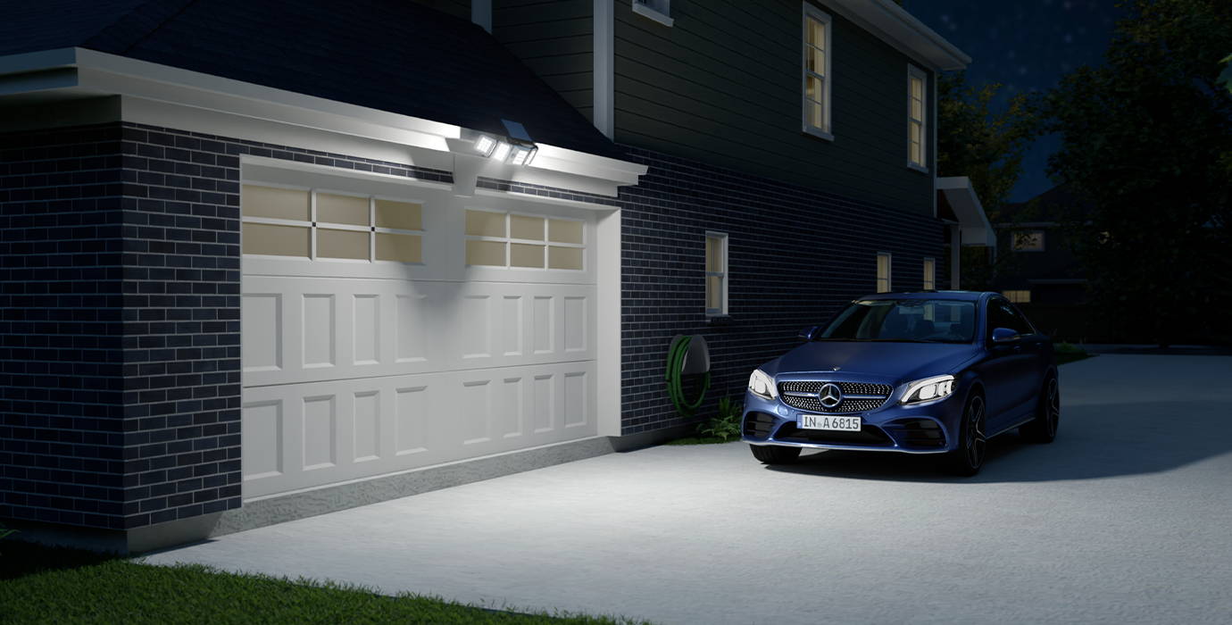 solar powered led outdoor light for garage