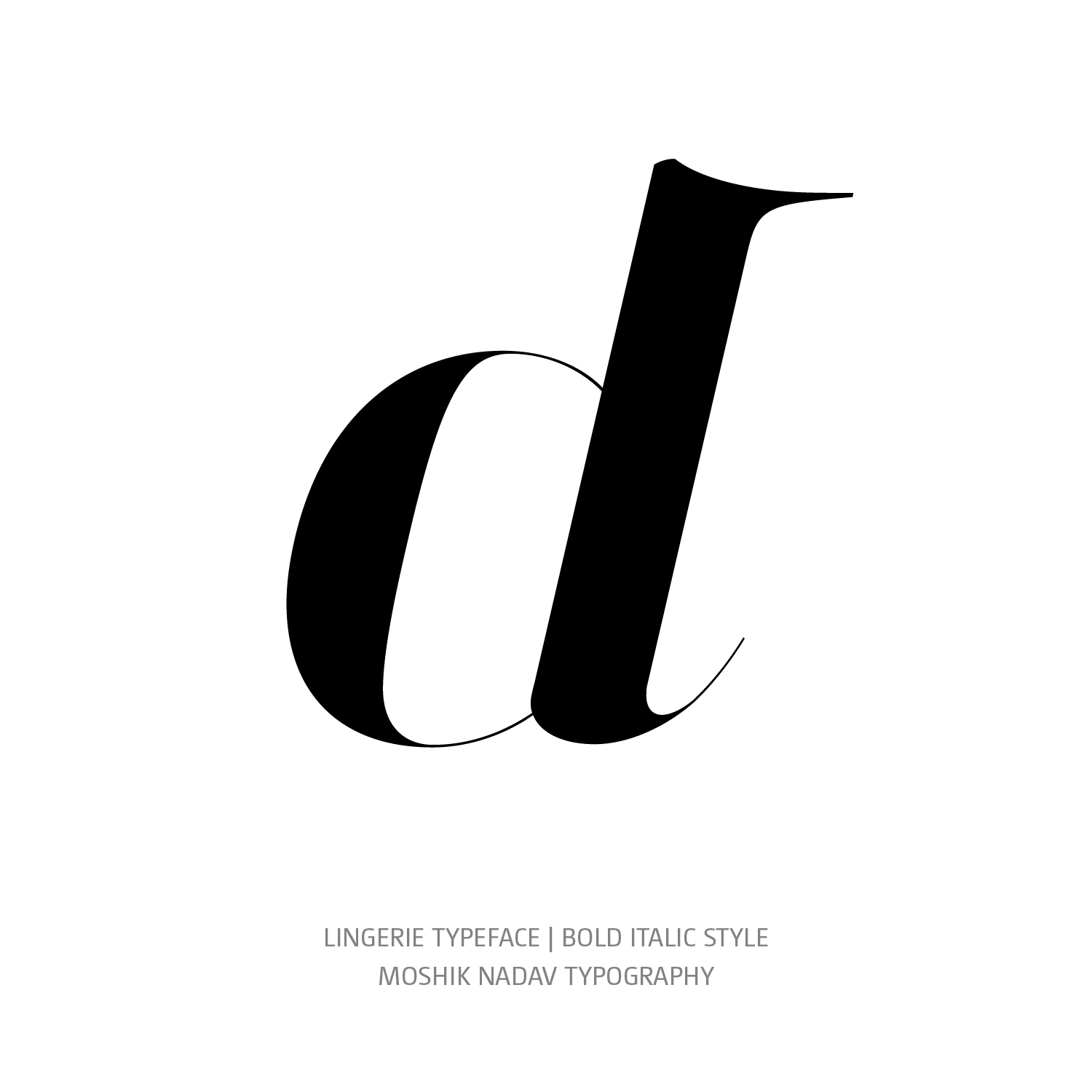 Lingerie Typeface Bold Italic d