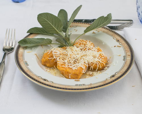 Corsi di cucina Sedegliano: Gnocchi di zucca con ricotta affumicata