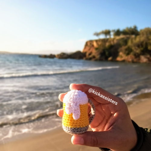 Sleutelhanger in de vorm van een bierpul