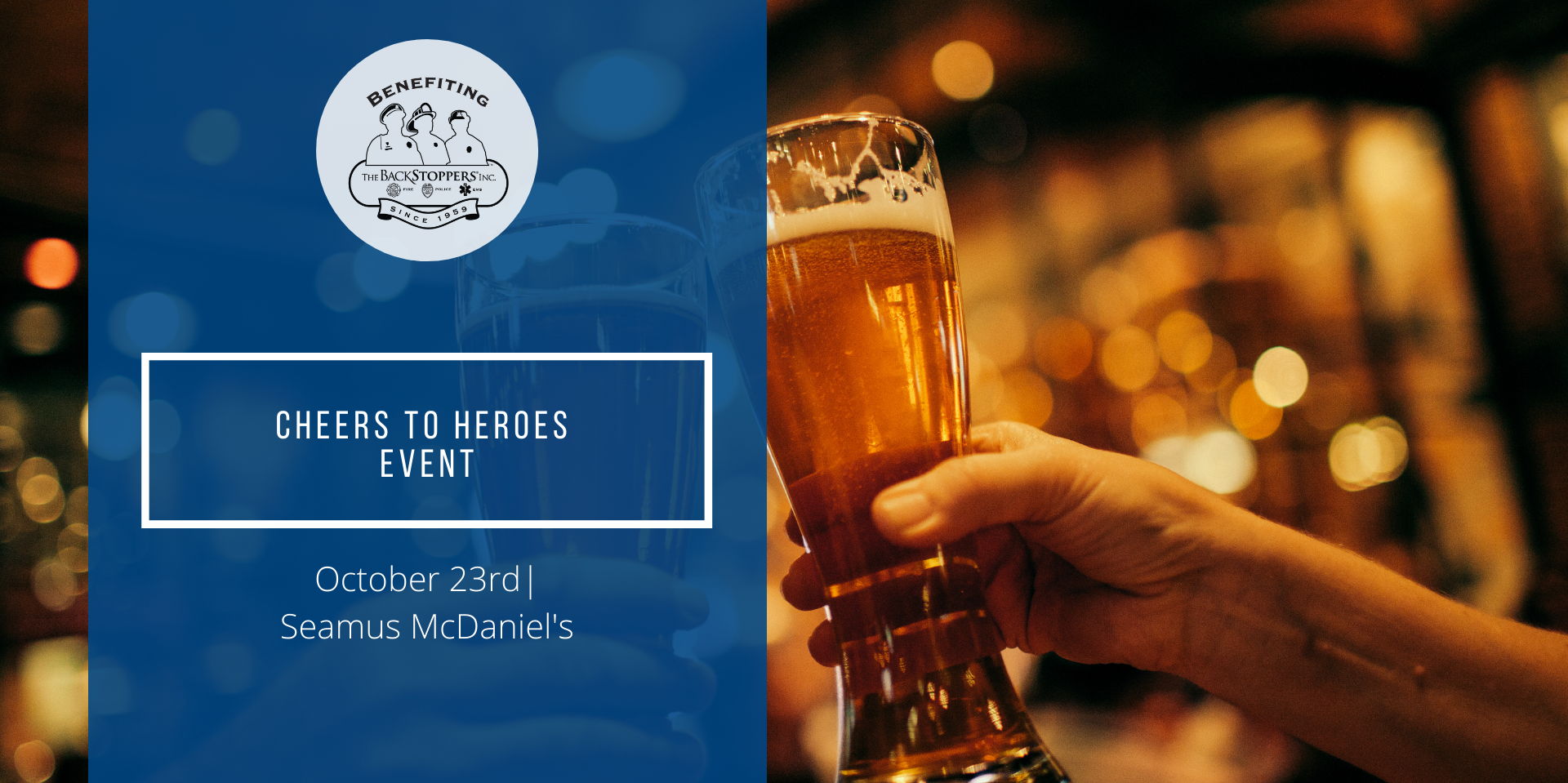 Cheers to Heroes Event  promotional image