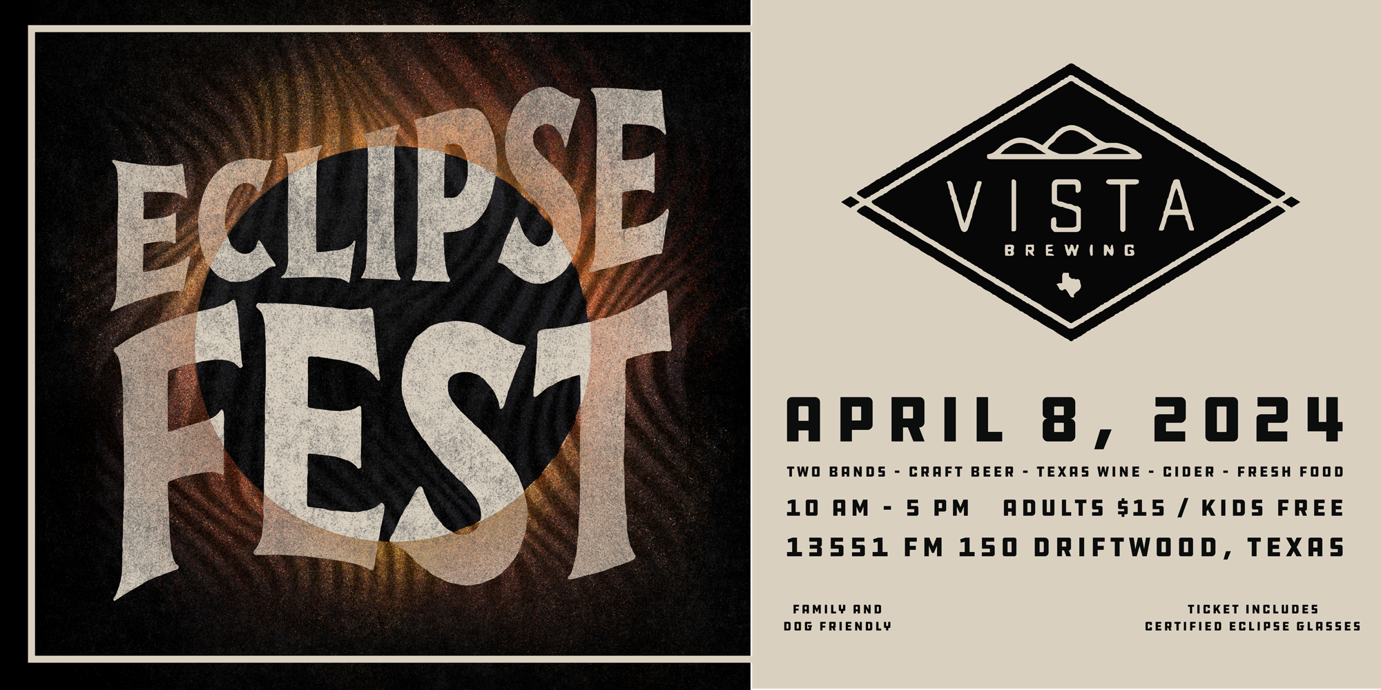 Eclipse Fest at Vista Brewing promotional image