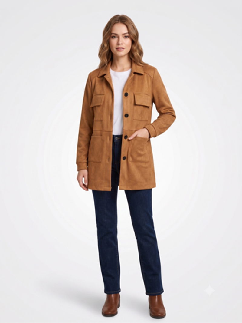 Blazer Mujer Give Camel