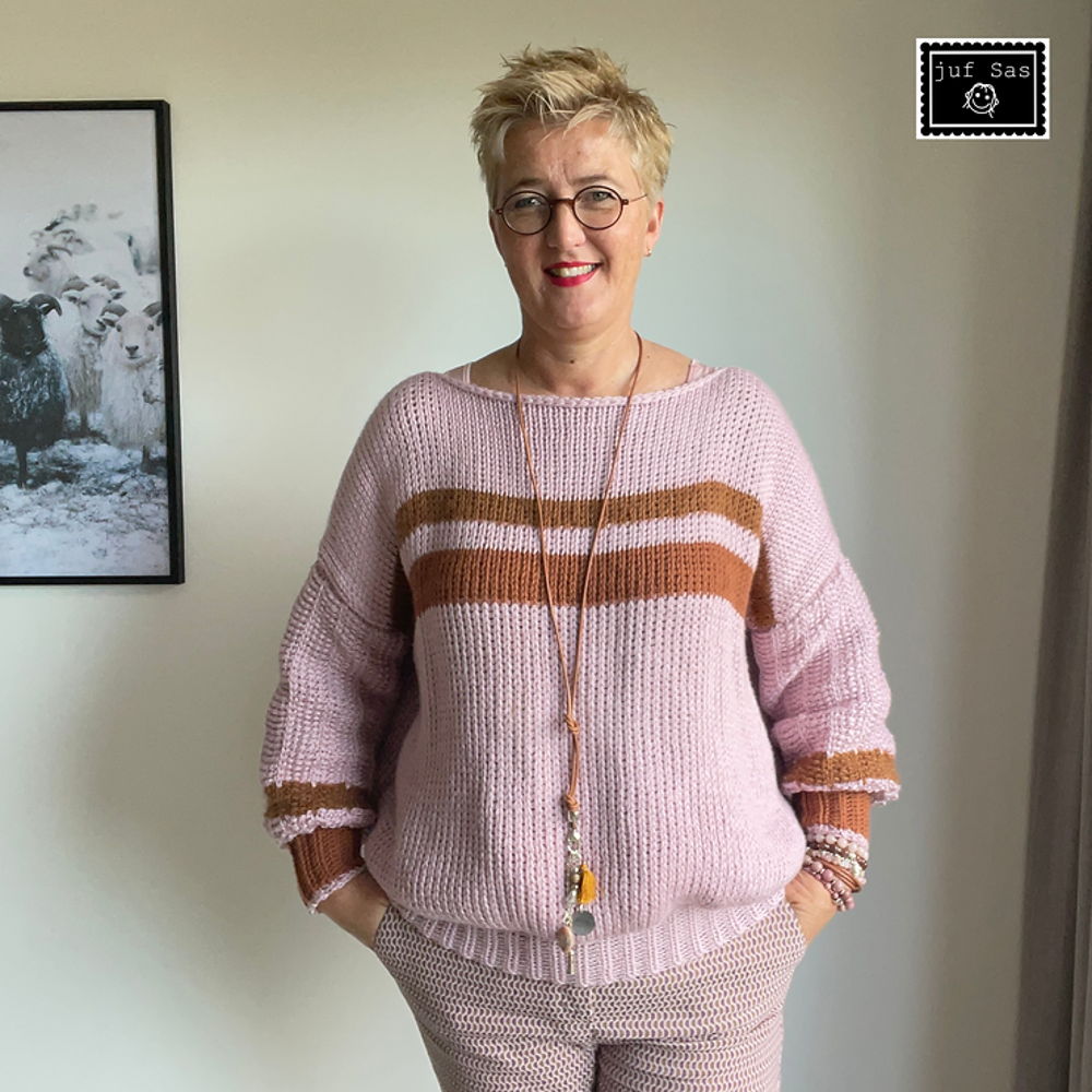 Crochet pattern sweater Rosanne by teacher Sas