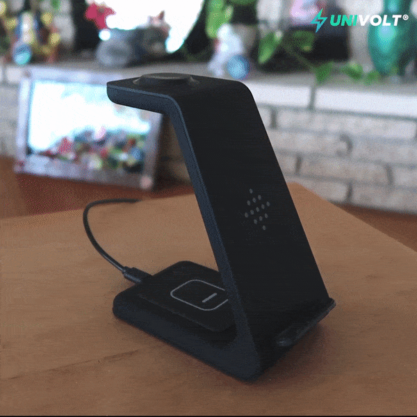 Univolt® 3 in 1 Fast Wireless Charging Station Stand For Apple/Android