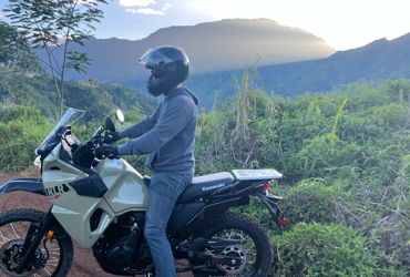 2022 KAWASAKI KLR650 ABS motorcycle for rent near Kilauea, HI