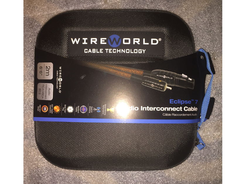 Wireworld Eclipse 7 - 2M (RCA) Interconnect Cables (1Pair), Excellent Condition! Demo - Reduced from $449 to $399.