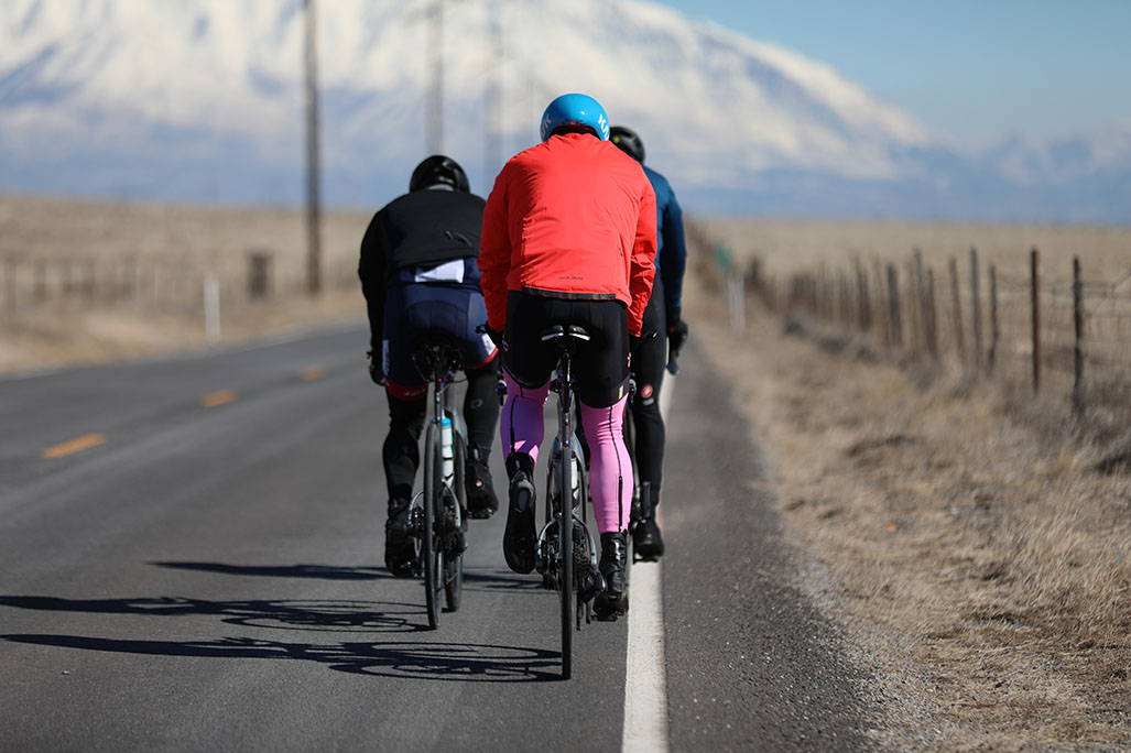 SMall group of bikers