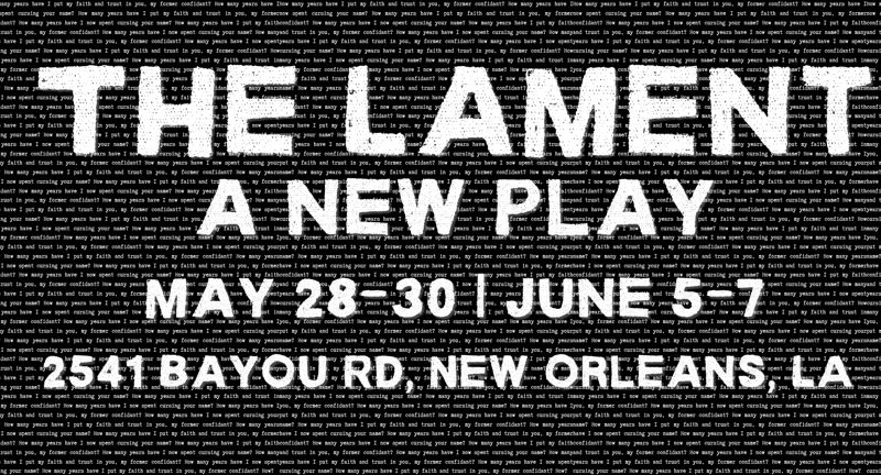 The Lament - A New Play