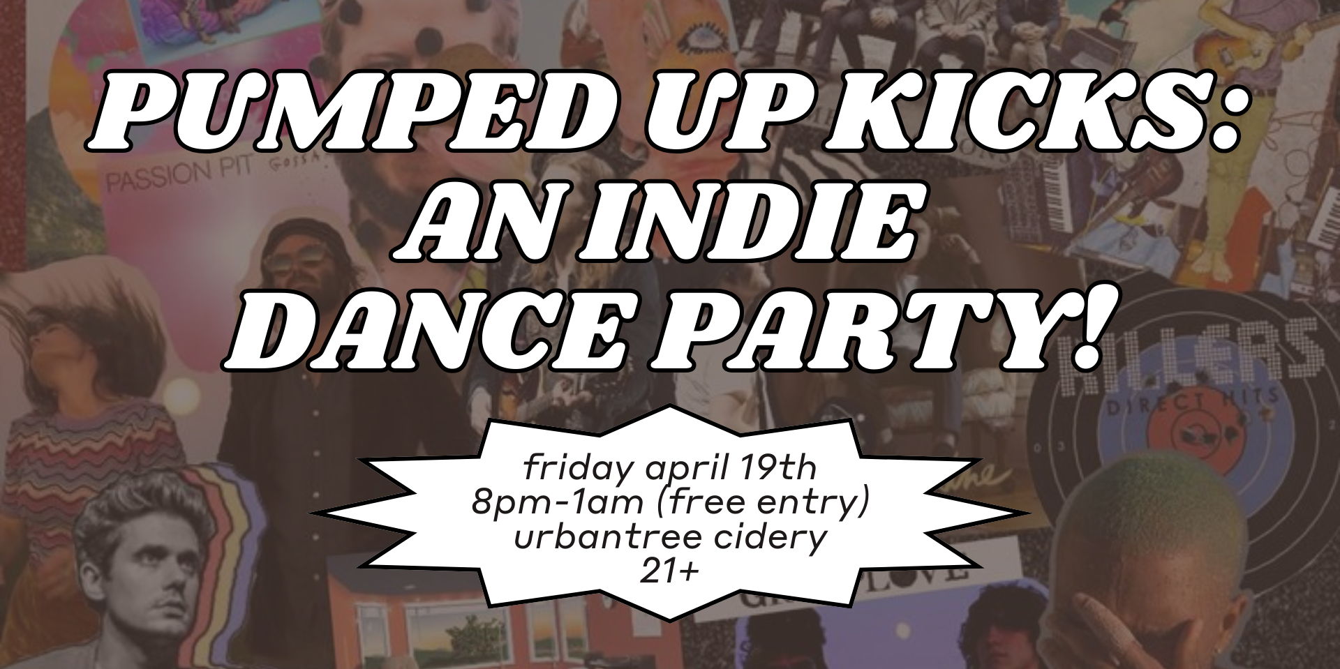 Pumped Up Kicks: An Indie/Alt-Rock Dance Party! promotional image