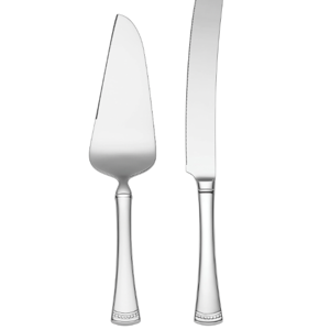 LENOX Portola 2-Piece Dessert Set, 2 Count, Metallic